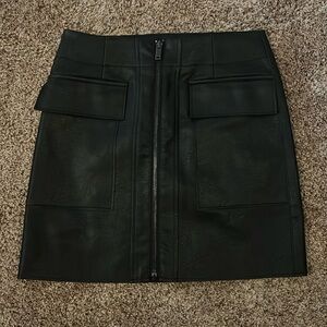 Women’s Faux Leather Skirt